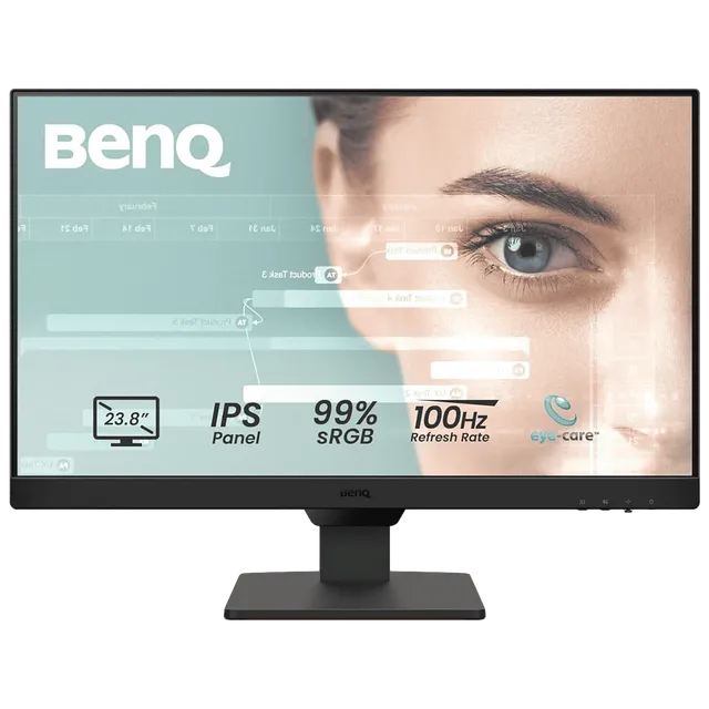 BenQ GW2490 60.45 cm (23.8 inch) Full HD IPS Panel LED-Backlit Bezel-Less Gaming Monitor with Flicker-free Technology