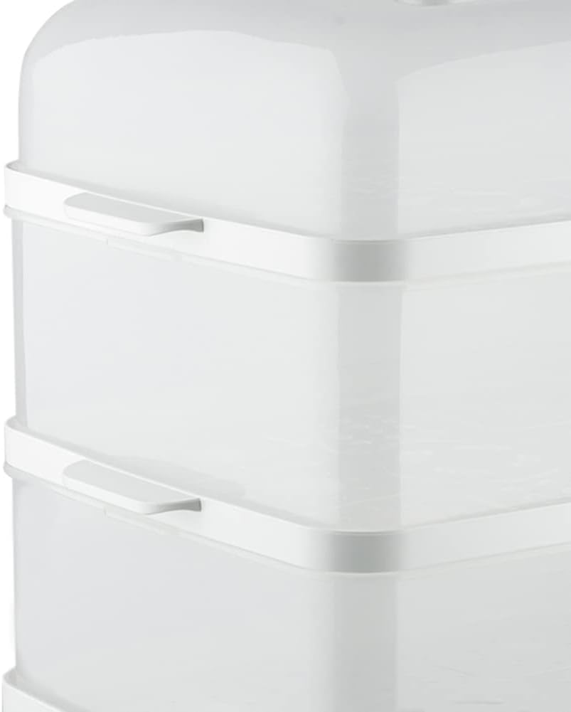 RAF 1200W 3-Tier Electric Food Steamer with 12L Capacity & Rapid Steam Release