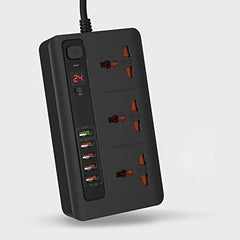 Smart Power Socket Extension Strip with 5 USB Fast Charging Ports and 3 Universal Power Sockets - 2