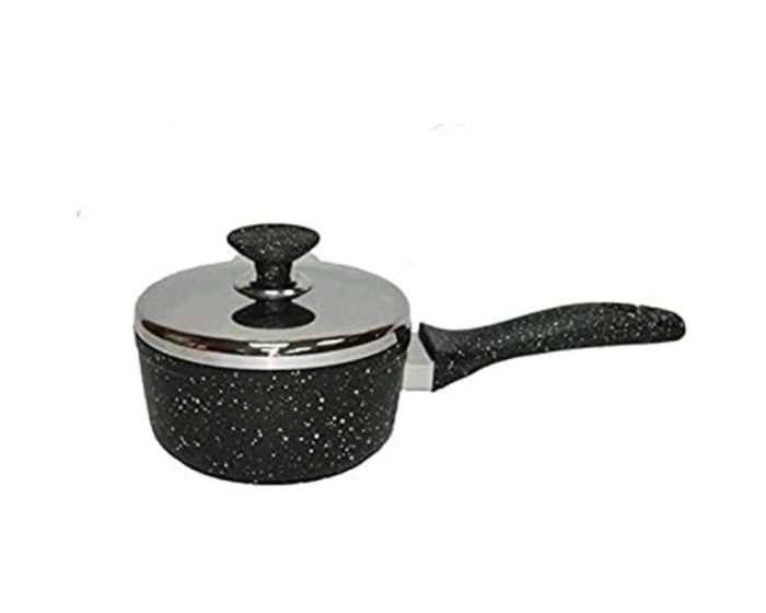 Saflon Granite Saucepan With Stainless Steel Lid