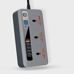 Smart Power Socket Extension Strip with 5 USB Fast Charging Ports and 3 Universal Power Sockets - 2