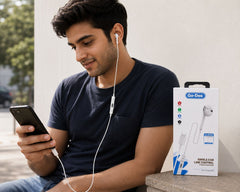 Go-Des GD-EP208 USB Type-C Single Ear Stereo Earphone with Microphone and In-Line Control