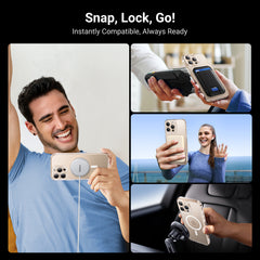 جراب حماية مغناطيسي شفاف أنيق من يوجرين لهاتف آيفون 16 برو (شفاف)