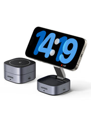 UGREEN 2-in-1 Magnetic Wireless Charger35278 7.5W - Space Grey