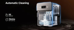 Automatic Sphere Ice Maker with 150 PCS/24H Output, 45 PCS Storage, 1.6L Water Reservoir, LCD Control, 3-Minute Self-Cleaning & Dual Water Filling