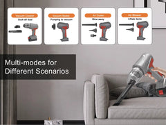 Puresweep 4-in-1 150W Cordless Handheld Vacuum Cleaner, Blower, Vacuum Sealer & Inflator with 17000PA Suction, HEPA Filter, 3000mAh Battery with Fast Charging & 9 Professional Attachments – Ideal for Car, Home, Hotel & Pet Hair Cleaning