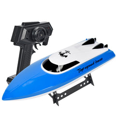 High-Speed Remote-Controlled Racing Toy Boat with 2.4GHz Radio Remote Control & Rechargeable Battery - 1500 mAh Battery & 25 KM/H Speed
