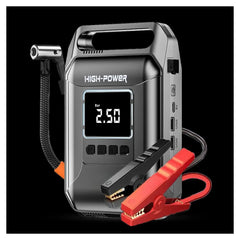 Premium 4-in-1 1600A Car Jump Starter & 150 PSI Smart Air Compressor with Digital LCD Display, Dual USB, Type-C Fast Charging & LED Emergency Light