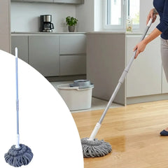 Self-Wringing Floor Mop with High Absorption Washable Mop Head, 117 CM Comfortable Handle & 30 CM Mop Head for Ceramic, Wood & Parquet Floors Short Name:
