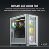 iCUE 4000X RGB Tempered Glass Mid-Tower ATX Case — White