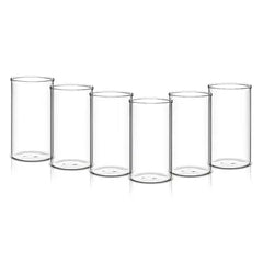 Borosil Vision Glasses - Set of Six - 295 ml | Crystal Clear Heat Resistant Everyday Drinkware for Hot and Cold Beverages