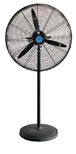 Premium High-Speed Pedestal Fan with 3 Aluminum Blades, Pure Copper Motor, Safety Protection & 3-Speed Control for Indoor & Outdoor Cooling