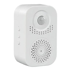 Motion Sensor Activated Voice Reminder Doorbell with Custom Recording, Automatic Welcome Announcements, Infrared Detection & USB/Battery Power Supply