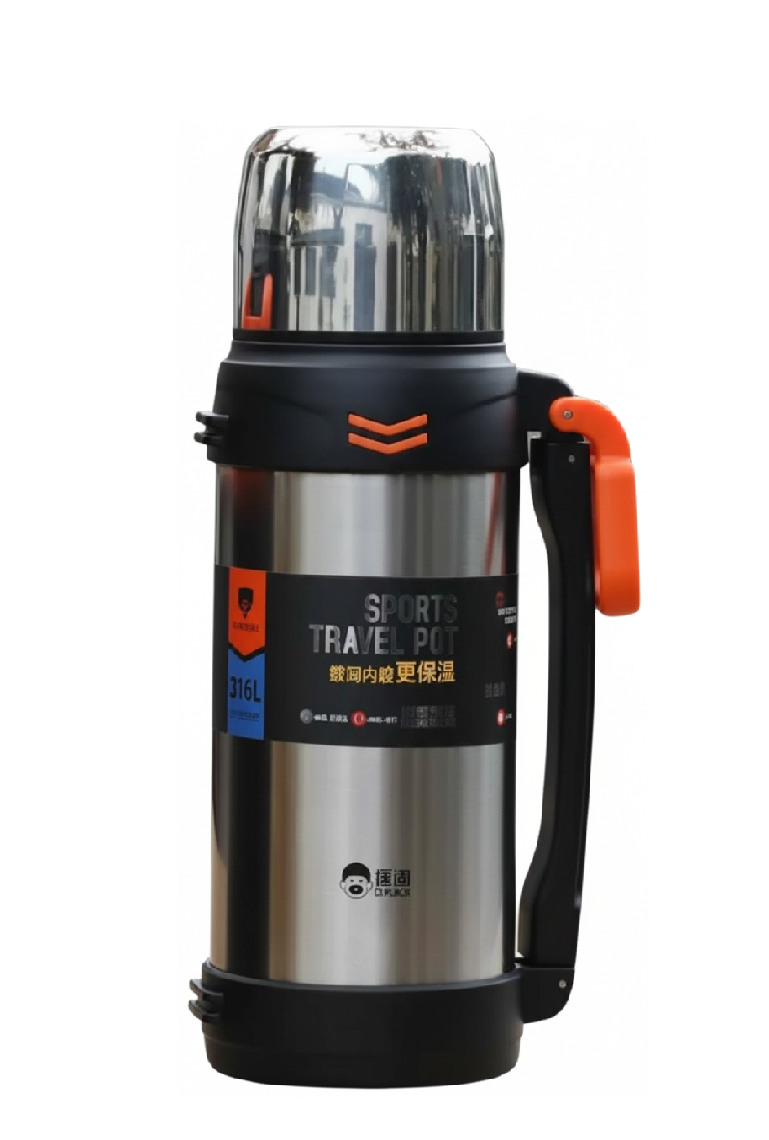 D.kadi KD9113-2500S Vacuum Bottle 2.5L - Silver