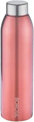 Borosil Easy Sip Stainless Steel Water Bottle 750ml Pink Leak Proof Reusable Fridge Friendly Lightweight Design