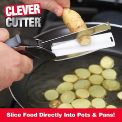 Smart Cutter 2 in 1 Knife & Cutting Board with Stainless Steel Blade, Ergonomic Grip, Safety Lock & Dishwasher Safe Design for Effortless Chopping, Slicing & Meal Preparation