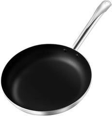 40CM Large Deep Non-Stick Frying Pan & Wok with 7CM Depth, 18CM All-Steel Handle, Magnetic Conductive Base & Gas, Induction, Electric Stove Compatibility