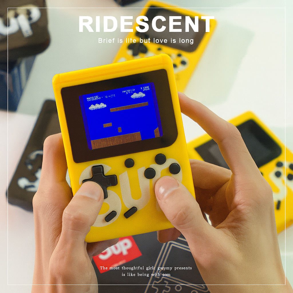 400-in-1 Retro Handheld Game Box Console with 3.0" LCD, TV Output & 6-Hour Battery