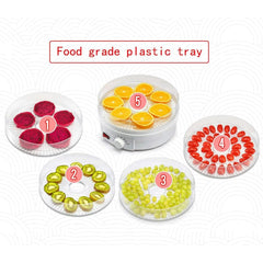 350W 5-Tray Food Dehydrator Machine with 35–70°C Adjustable Temperature Control & Food-Grade Stackable Drying Trays