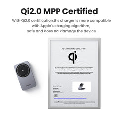 UGREEN 2-in-1 Magnetic Wireless Charger 20w (Space Grey)