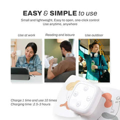 Smart Mini-Electric Pulse EMS Slimming & Muscle Relief Massager Patch with 5 Modes, 10 Intensity Gears & USB Rechargeable Low-Frequency Therapy for Pain Relief, Fat Breakdown, Muscle Toning & Improved Blood Flow