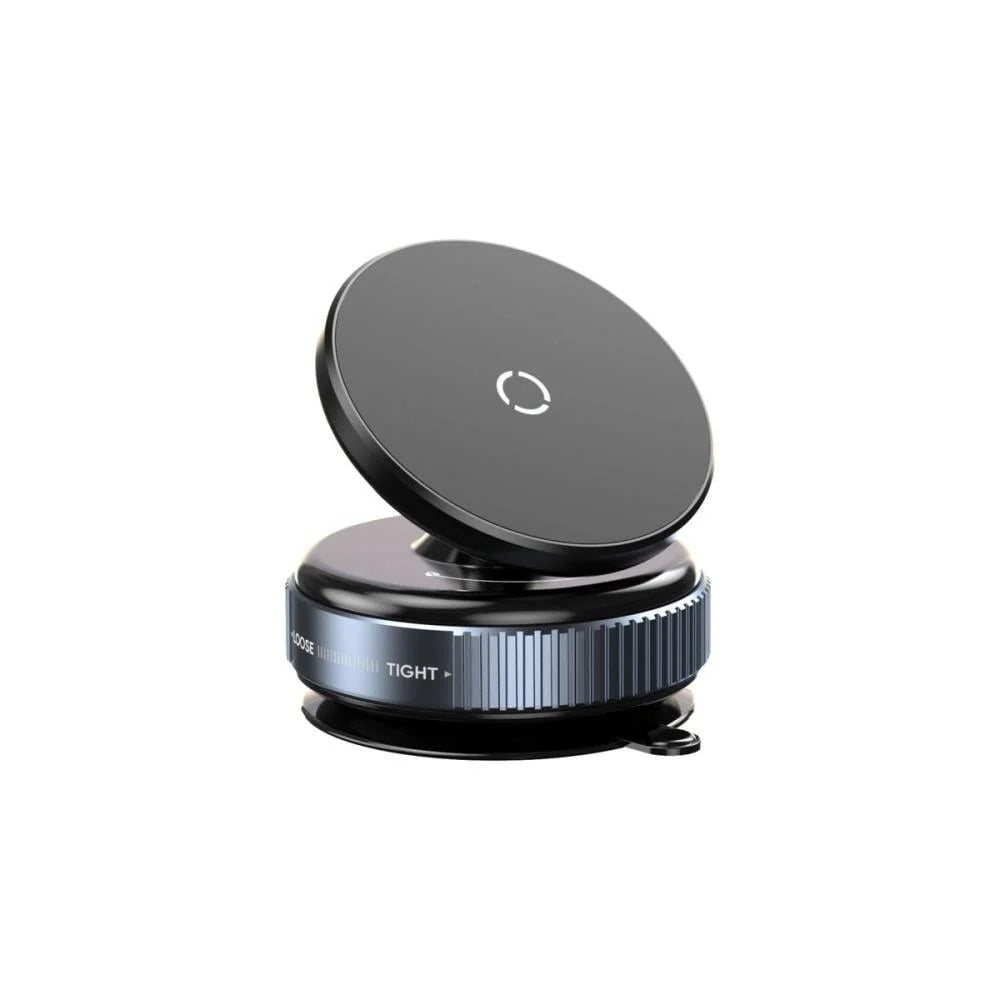 360° Rotatable Magnetic Phone Holder with Strong Vacuum Suction Cup & Universal Compatibility for Car, Desk & Gym