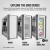 5000D AIRFLOW Tempered Glass Mid-Tower ATX PC Case — White