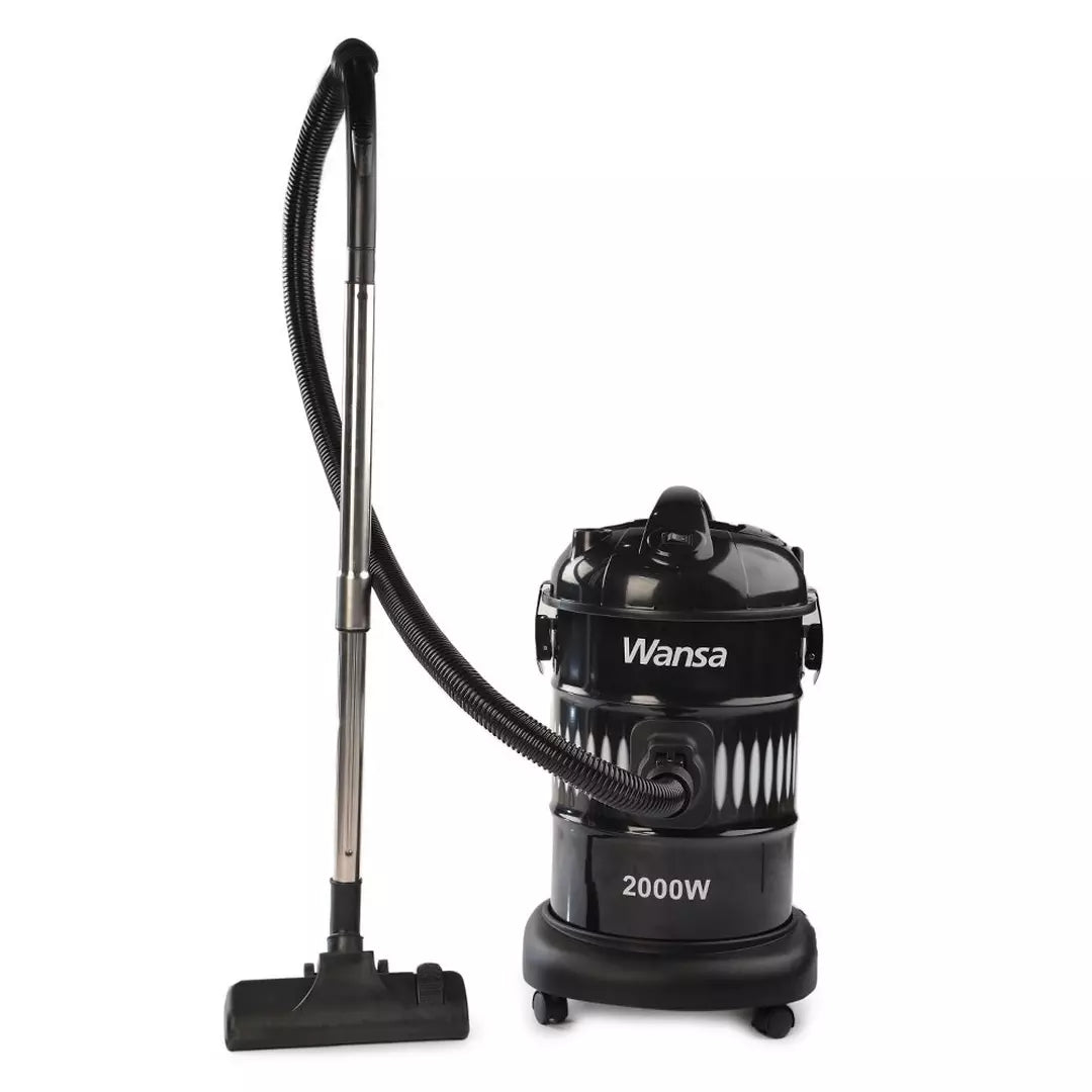 Wansa Drum Type Vaccum Cleaner,2000W, 25 Liter, ZL14 - Black