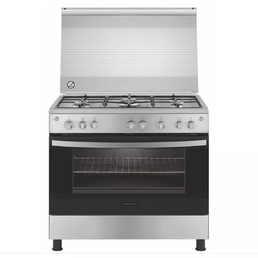 Frigidaire 5 Burners Gas Cooker, 90X60cm, FNGC90JGRSO - Stainless Steel