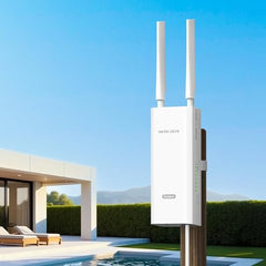 Mercusys MB118-4G 4G LTE Outdoor/Indoor Router, WiFi N 300 Mbps, up to 150 Mbps with SIM Card, IP65 Waterproof, PoE, Ideal for Garden, Terrace or Rural Areas