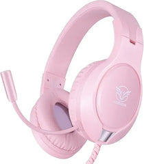 MASACEGON H10 Bluetooth-Compatible 2.4G Wireless Gaming Headset with 40mm Drivers, Omnidirectional Microphone, 3.5mm Interface and Multi-Platform Compatibility