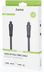 كابل ألياف بصرية صوتي هاما 205134 بمقبس أوديت توسلينك، بطول 1.5 متر، أسود، مساعد