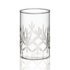 Borosil Meadow Vision Glass Set of 6 pcs - 350 ml |  Heat Resistant Borosil Glass Tumblers Microwave, Oven & Freezer
