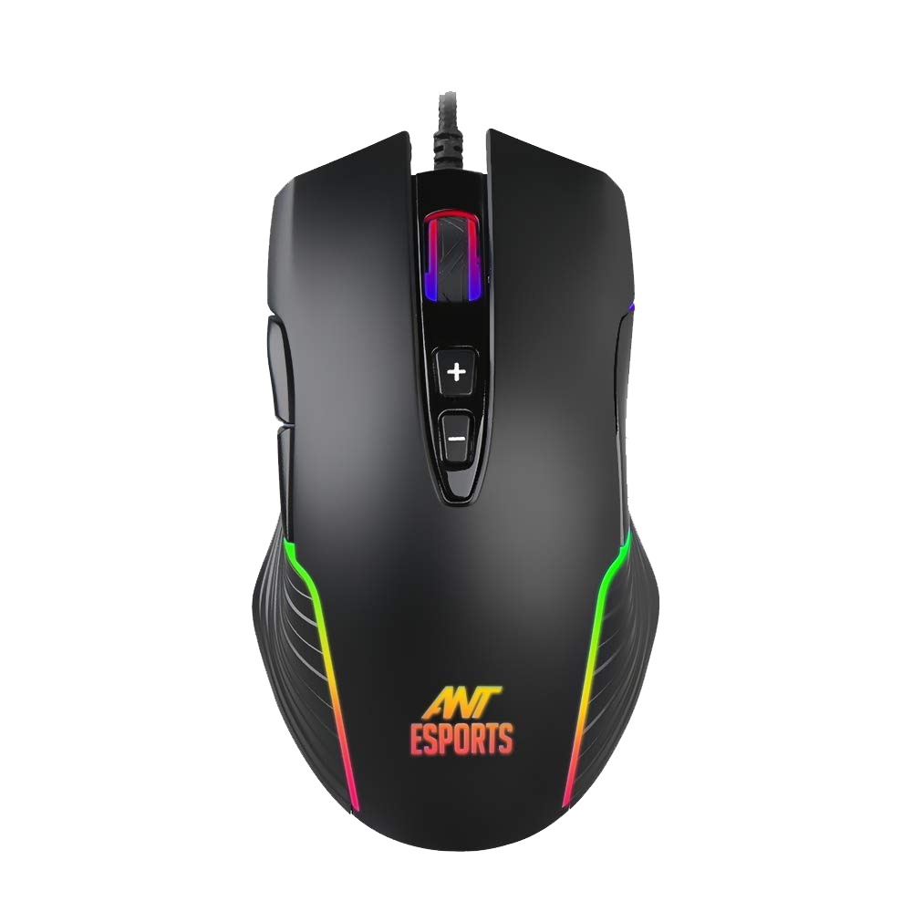 Ant Esports GM500 4000 DPI RGB Gaming Mouse Black