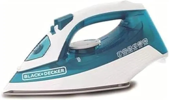 Black+Decker 1600W Steam Iron with Nonstick Soleplate, Adjustable Temperature Control and Steam Function – X1575-B5