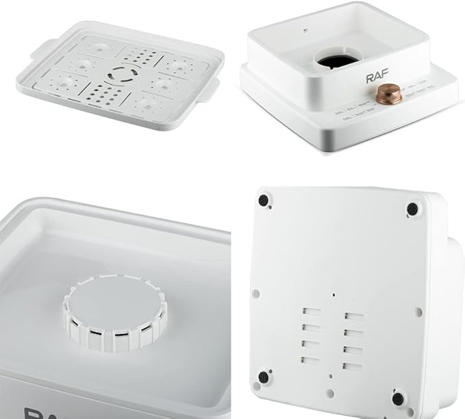 RAF 1200W 3-Tier Electric Food Steamer with 12L Capacity & Rapid Steam Release