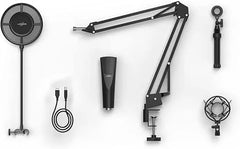 Urage 186020 Stream 800 HD Studio Streaming Microphone, Black