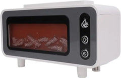 Vintage Fireplace Aroma Diffuser with Cool Mist Technology and Colorful Flame Effect