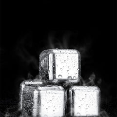Quick-Freezing Stainless Steel Ice Cubes Set