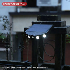 Set of 2 Smart Motion Sensor LED Solar Outdoor Security Light - Waterproof, Frost Resistant, and Ene
