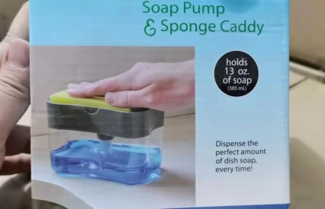 Dishwash Liquid Dispenser Pump & Sponge Holder