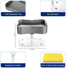Dishwash Liquid Dispenser Pump & Sponge Holder