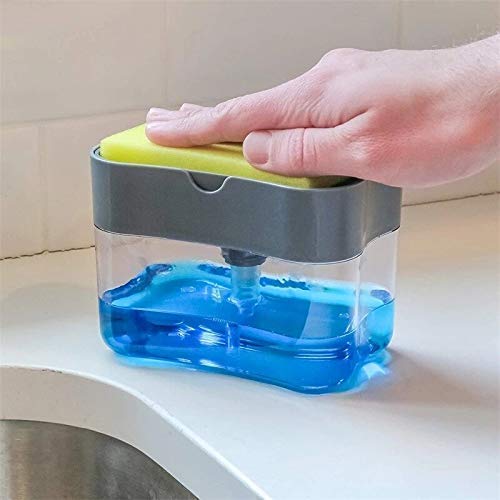 Dishwash Liquid Dispenser Pump & Sponge Holder