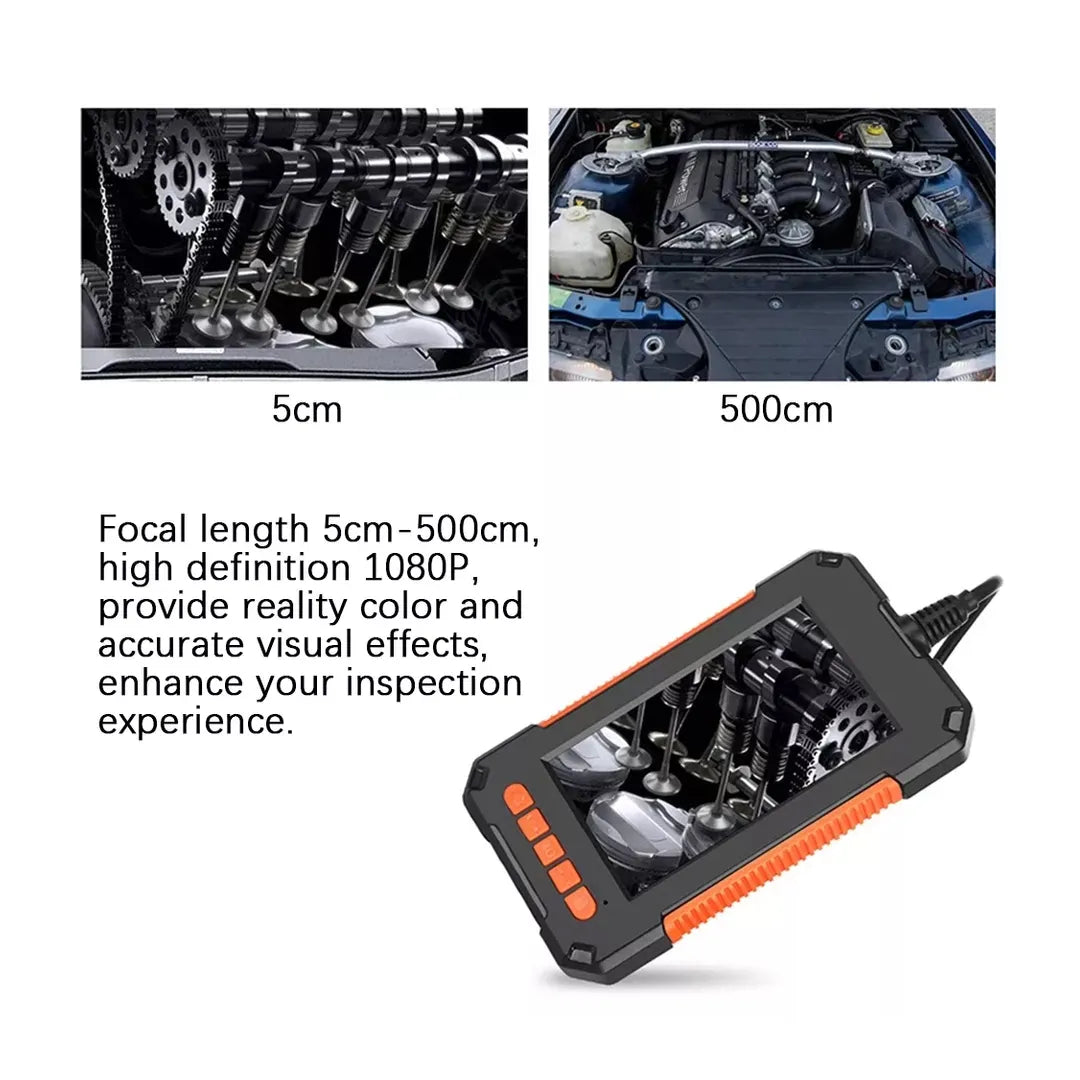 Industrial Endoscope Inspection Camera with 8mm Lens & 4.3â Screen & 10mtr Cable