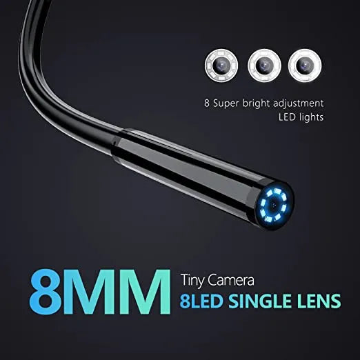 Industrial Endoscope Inspection Camera with 8mm Lens & 4.3â Screen & 10mtr Cable