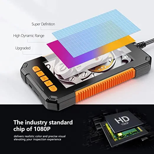 Industrial Endoscope Inspection Camera with 8mm Lens & 4.3â Screen & 10mtr Cable
