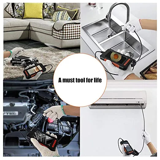 Industrial Endoscope Inspection Camera with 8mm Lens & 4.3â Screen & 10mtr Cable
