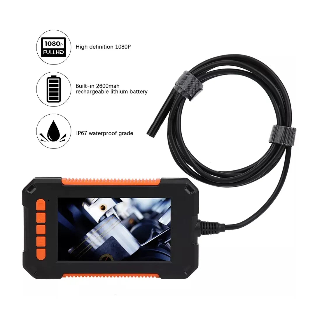 Industrial Endoscope Inspection Camera with 8mm Lens & 4.3â Screen & 10mtr Cable
