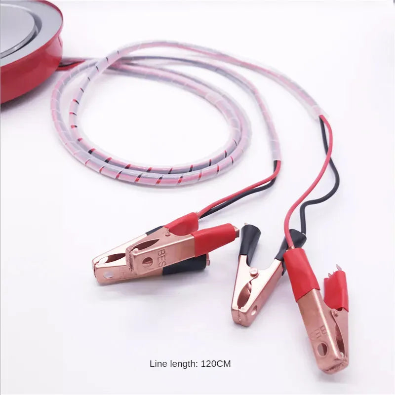 12V Mini Portable Battery & Solar Connectable Electric Hot Plate Cooking Stove