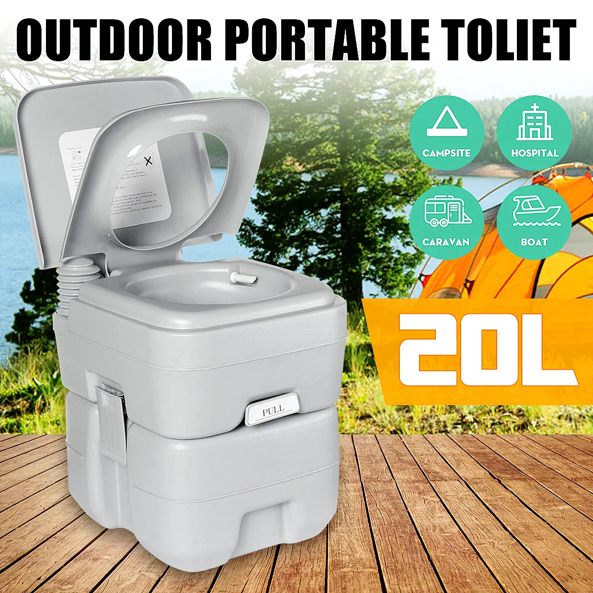 Outdoor Portable Toilet for Children and Adults for Tours, Vacations and Outings